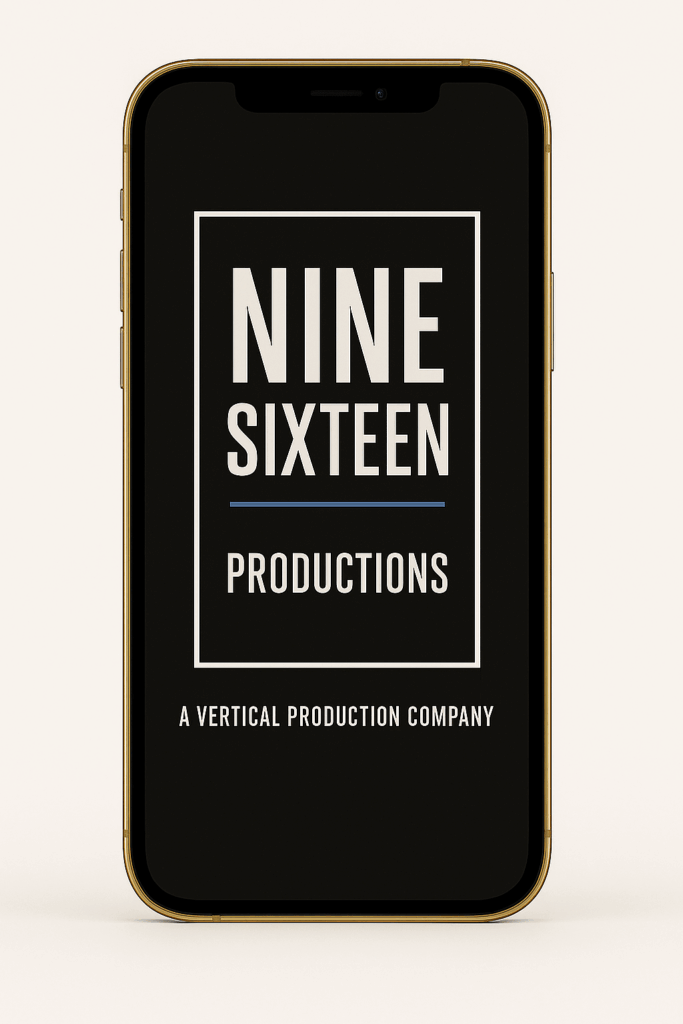 iPhone with 916 Verticals logo on the screen